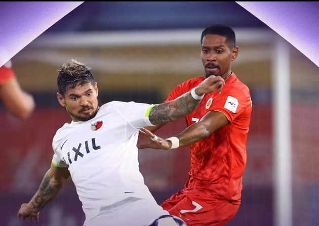 Hà Nội FC thất bại trước Kashima Antlers. Ảnh: AFC Champions League