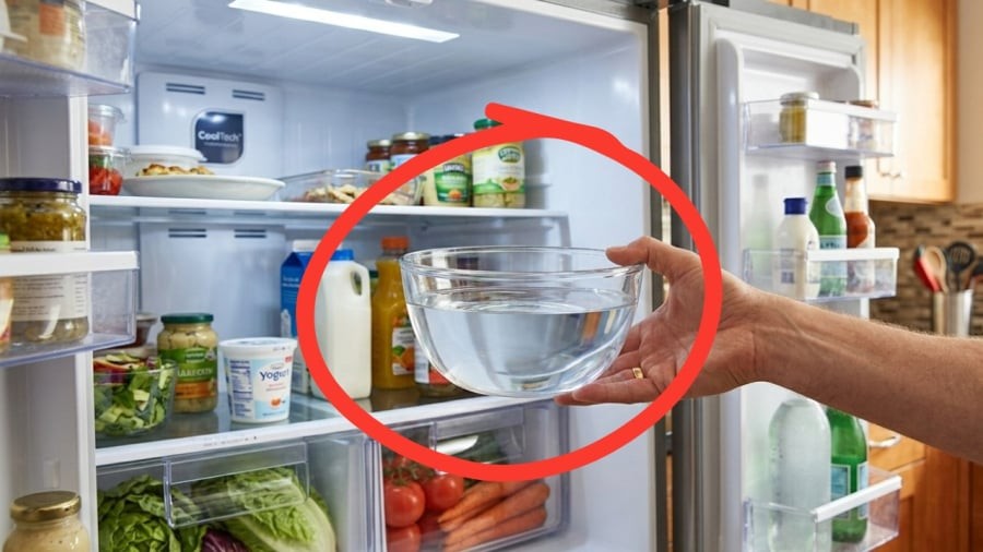 Tại sao nên đặt một bát nước qua đêm trong tủ lạnh?