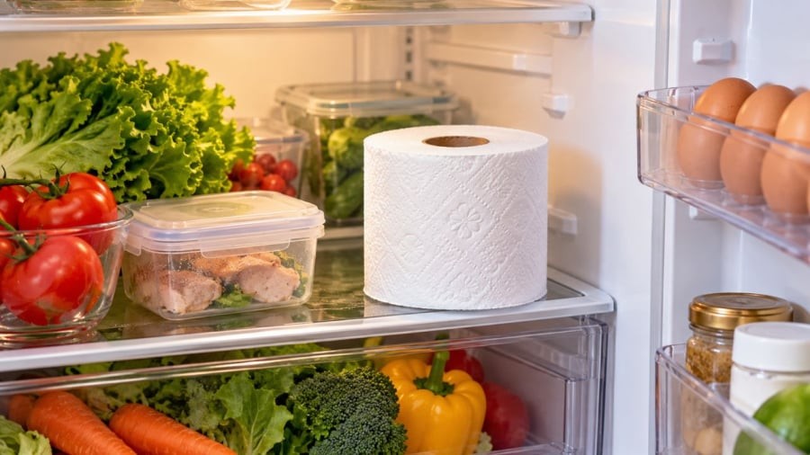 Tại sao lại để cuộn giấy ở đây?