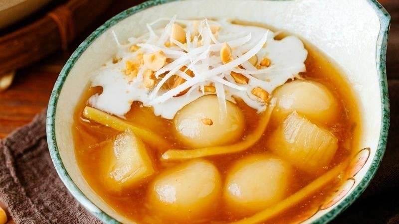 Chè sắn mochi