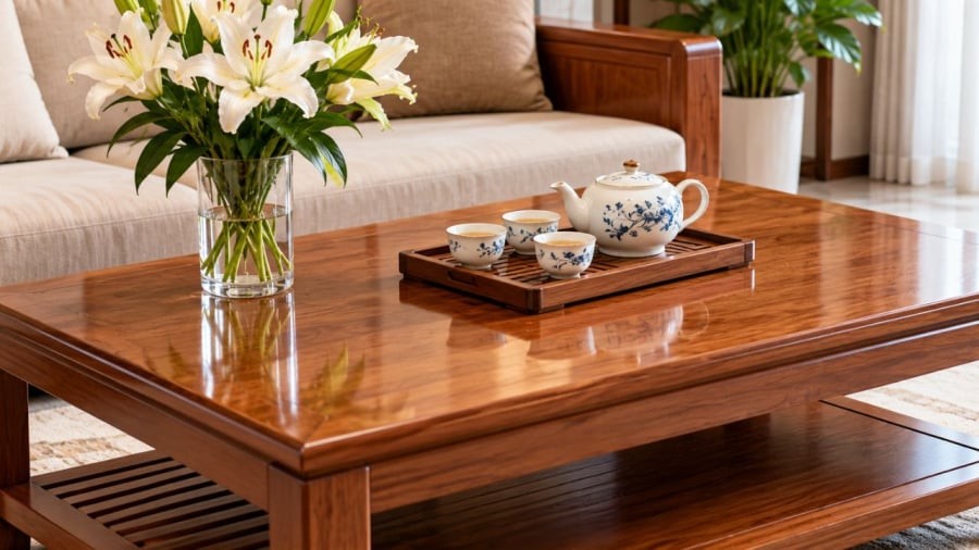 Bàn uống nước cần giữ sạch sẽ gọn gàng