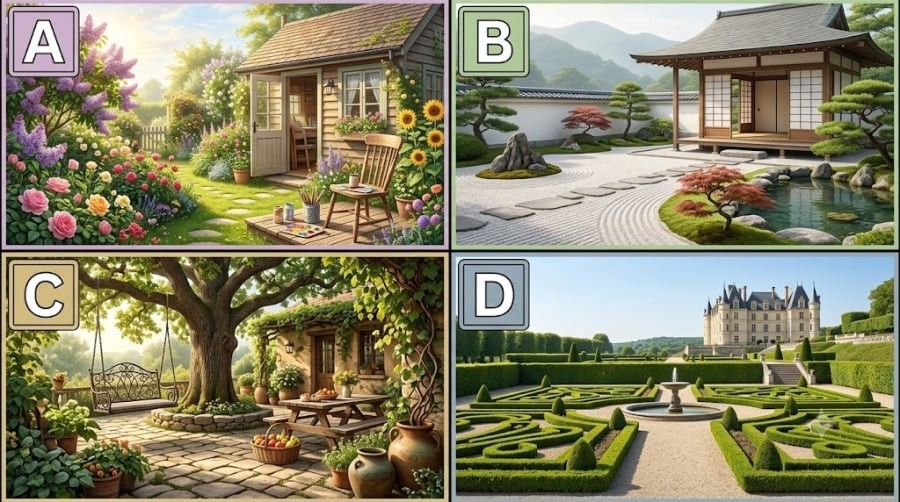 Hãy chọn khu vườn mà bạn thực sự muốn bước vào, ngồi xuống và tận hưởng một ngày của mình.