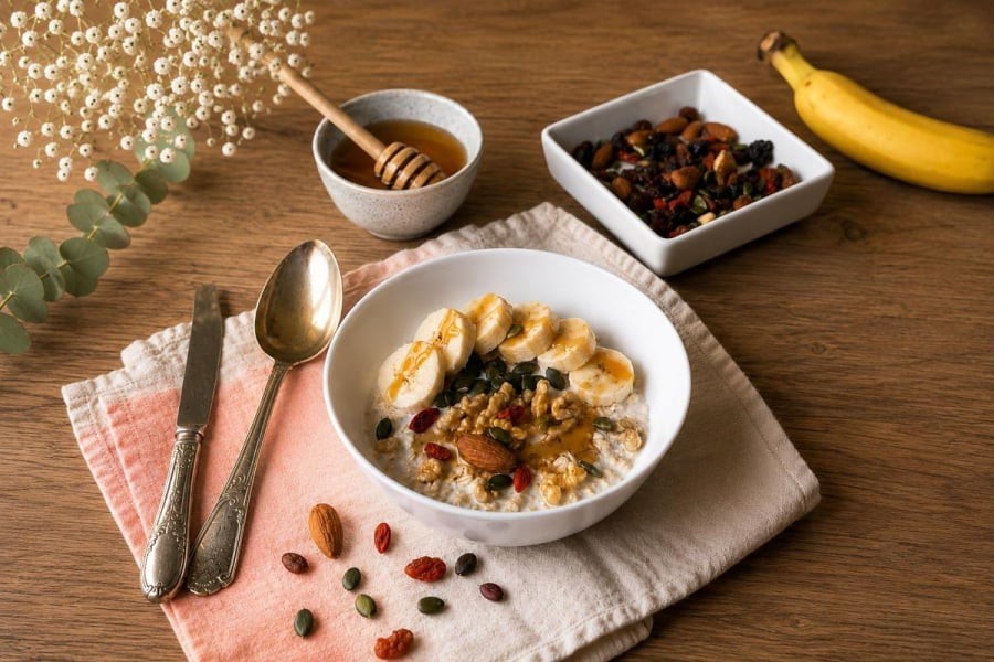 Yến mạch giàu chất xơ nhưng thêm quá nhiều đường, mật ong và trái cây sấy có thể khiến bữa sáng chứa nhiều năng lượng hơn dự kiến.