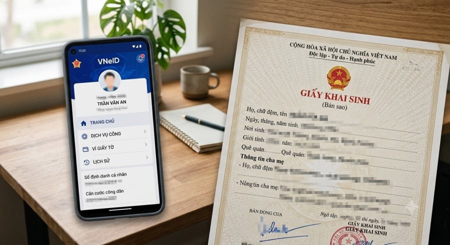 Người dân nên kiểm tra thông tin giấy khai sinh cẩn thận khi thực hiện các thao tác cung cấp dữ liệu trên ứng dụng VNeID.