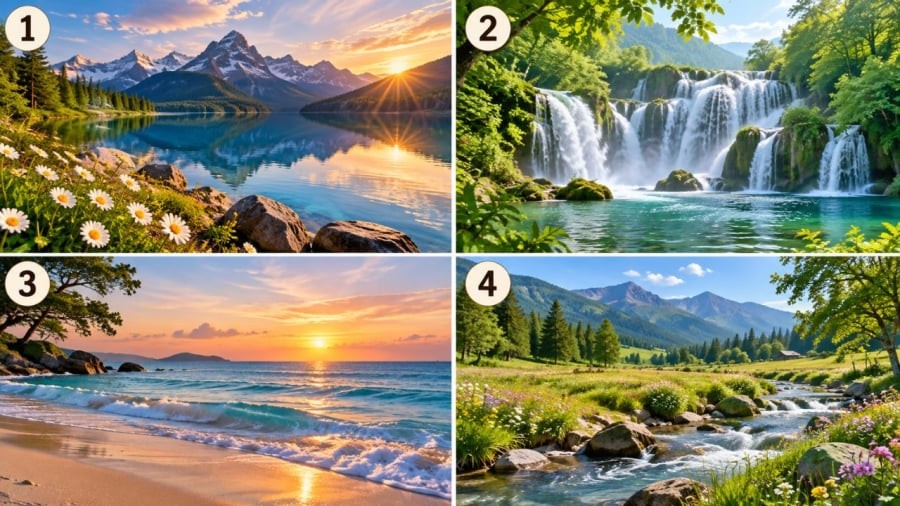Bạn thấy thư giãn nhất trước phong cảnh thiên nhiên nào?