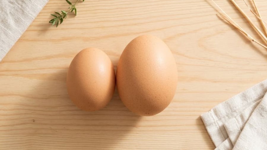 Khi chọn trứng gà, nhiều người sẽ quan tâm đến kích thước quả. 