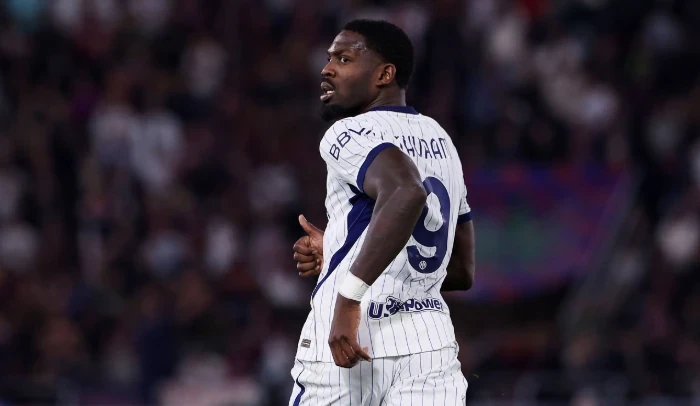 Thuram ghi bàn cho Inter. Ảnh: Emmanuele Ciancaglini/Getty Images.