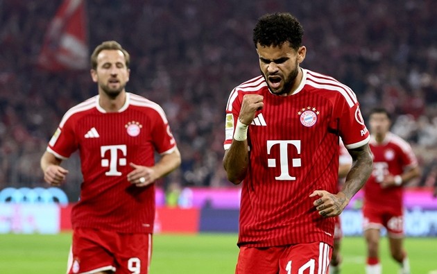 Luis Diaz tỏa sáng rực rỡ trong chiến thắng tưng bừng của Bayern Munich. Ảnh: EPA