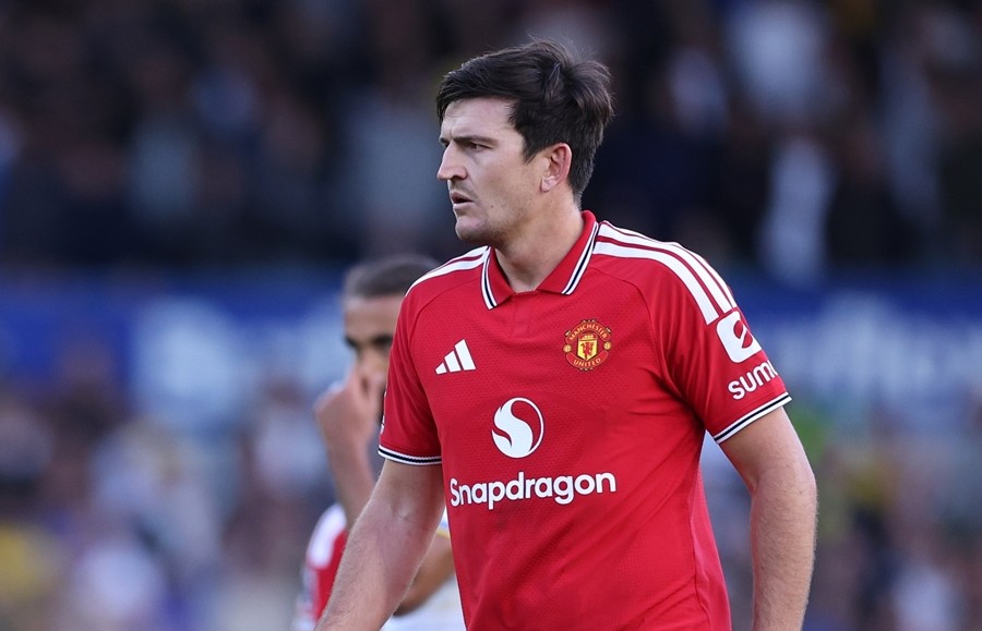 Harry Maguire có màn trình diễn được đánh giá cao trước Leeds United. Ảnh: EPA/Adam Vaughan.