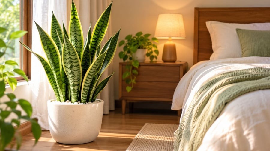 Nhiều người đặt cây lưỡi hổ trong phòng ngủ vì lý do này