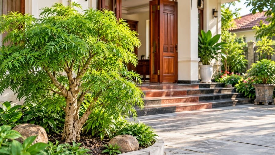 Đinh lăng trồng đúng vị trí giúp mang lại sinh khí