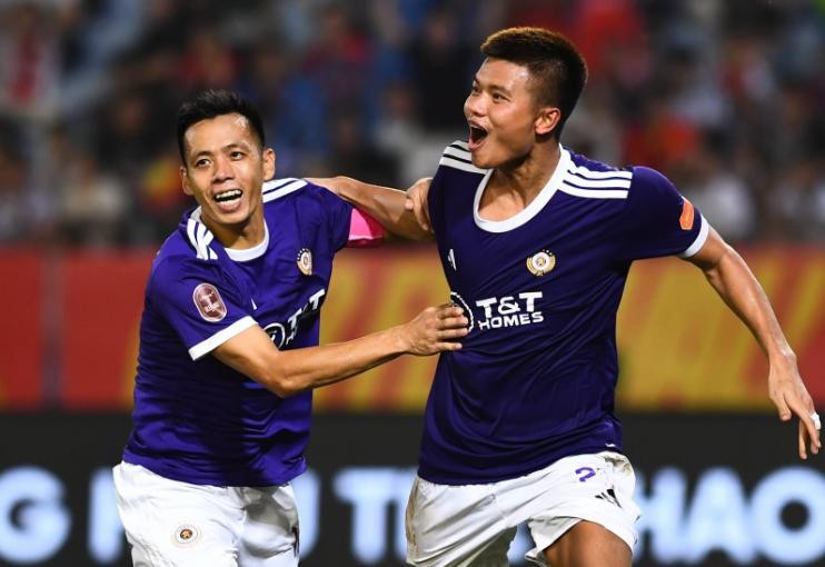 Hà Nội FC đã quật ngã đương kim vô địch Công an Hà Nội. Ảnh: Facebook Hà Nội FC
