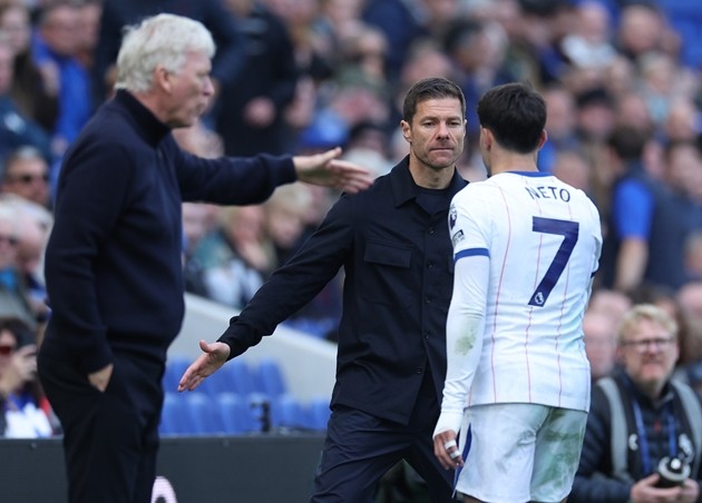 Xabi Alonso dành nhiều lời khen ngợi cho Pedro Neto. Ảnh: EPA/ADAM VAUGHAN 
