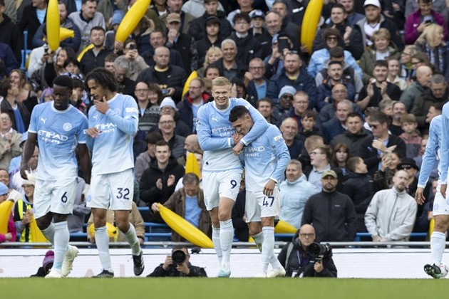 Man City đặt mục tiêu tiêp tục giành trọn 3 điểm tại Champions League. Ảnh: EPA