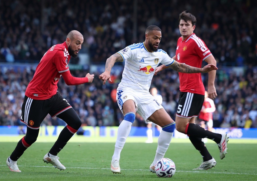 Man Utd chia điểm với Leeds tại Elland Road. Ảnh: EPA IMAGES. 
