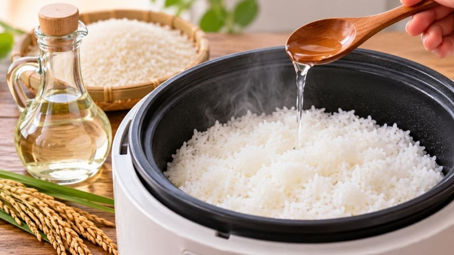 Tại sao nên cho giấm vào nồi cơm?