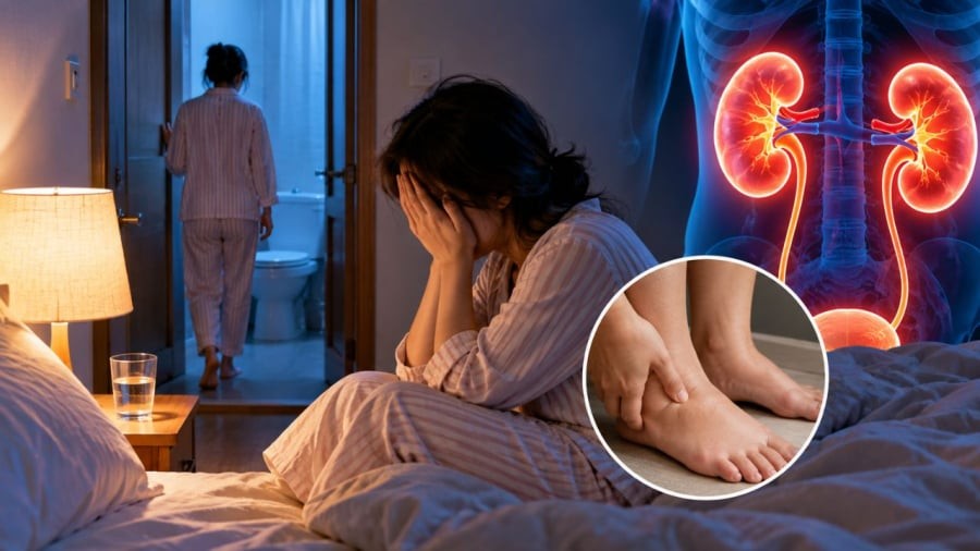 Ban đêm có những dấu hiệu này có thể là thận đang suy yếu dần