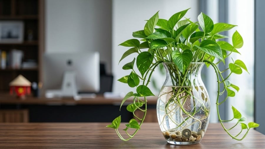 Cách trồng trầu bà thủy sinh xanh mướt, lá to, mầm non tua tủa