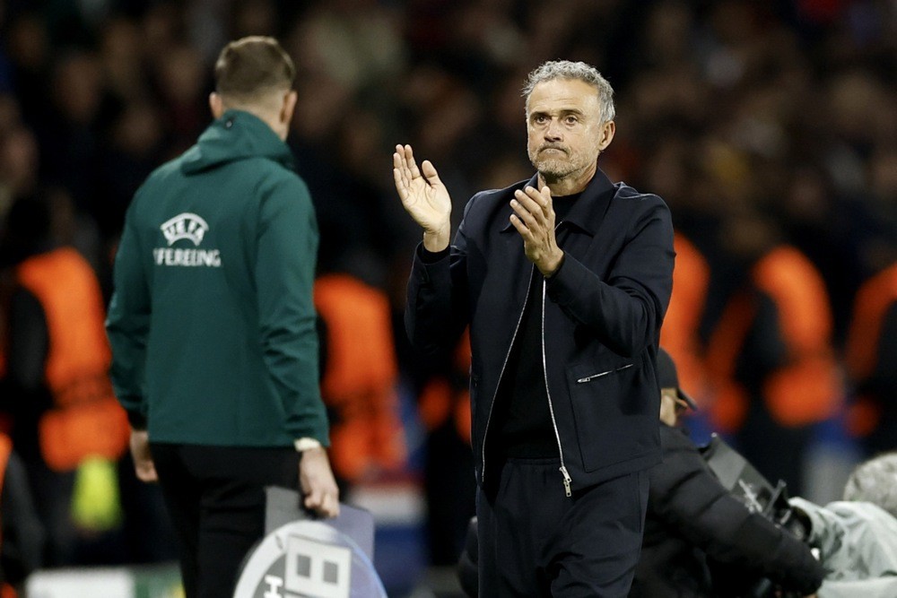 HLV Luis Enrique đã tạo ra một PSG hùng mạnh. Ảnh: EPA.