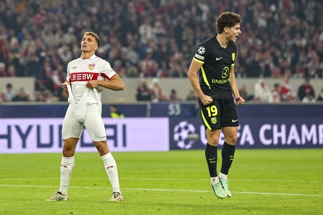 Julian Alvarez lập công giúp Atletico giành 1 điểm trước Stuttgart. Ảnh: EPA