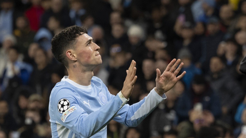 Foden vừa ghi dấu ấn rõ nét trong chiến thắng đậm của Man City tại Champions League. Ảnh: EPA.