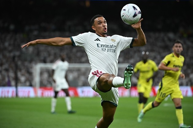 Trent Alexander-Arnold đang có tương lai mù mịt tại Real Madrid. Ảnh: EPA