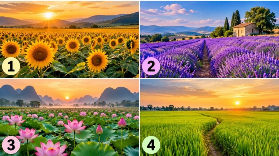 Cánh đồng nào khiến bạn cảm thấy thu hút nhất?