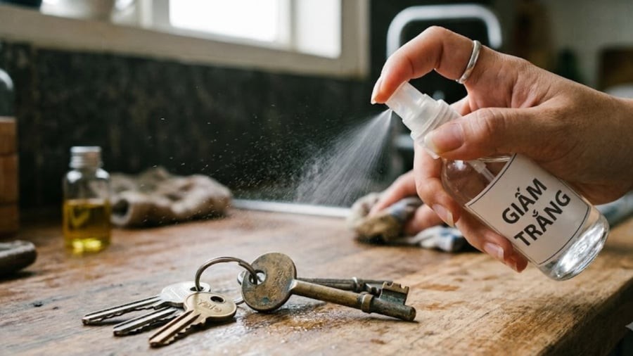 Tại sao bạn nên dùng giấm lau chìa khóa?