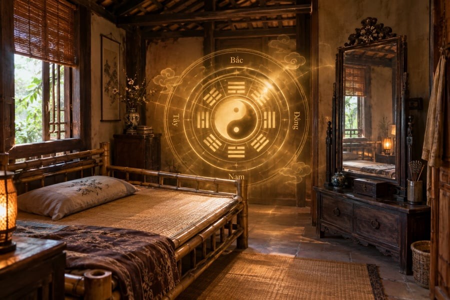 Vậy vì sao người xưa lại kiêng đặt gương đối diện giường ngủ? 