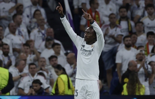 Diomande lại ghi bàn cho Real Madrid. (Ảnh: EPA Images)