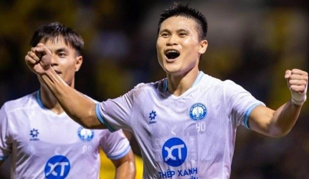 Tuấn Hải ghi bàn cho Nam Định. Ảnh: Fanpage CLB Nam Định.