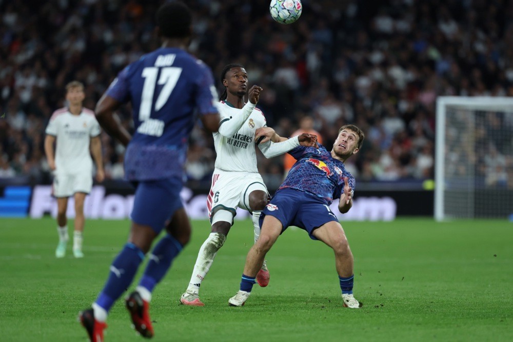 Camavinga vừa có một màn trình diễn ấn tượng tại Champions League. Ảnh: EPA IMAGES. 