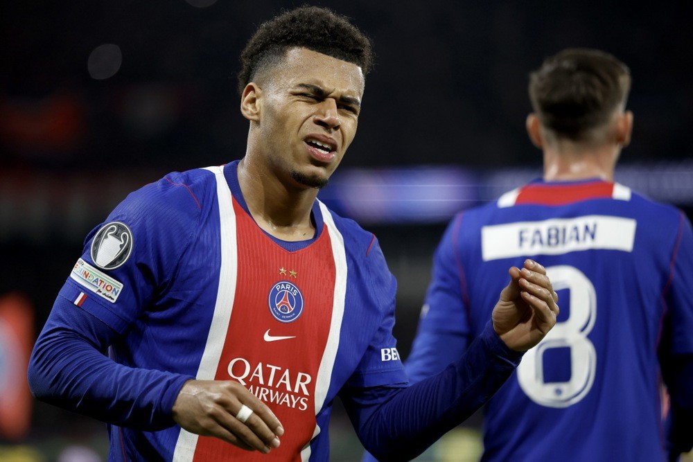 PSG đang xúc tiến các cuộc đàm phán gia hạn với Doue. Ảnh: EPA.