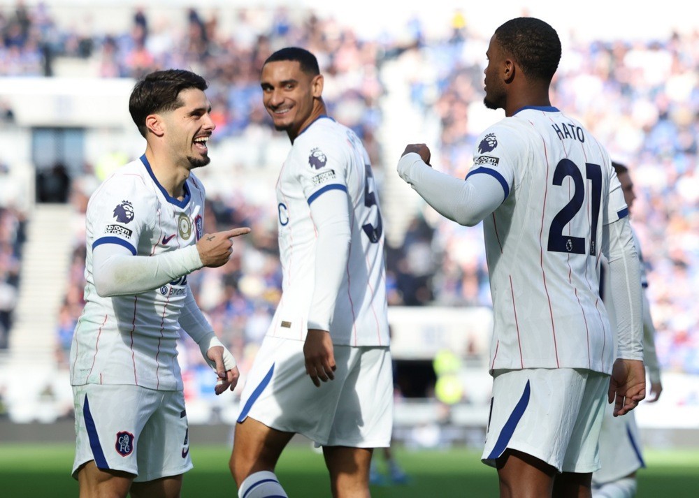Chelsea có hàng công mạnh. Ảnh: EPA.