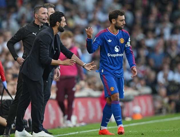 Bruno Fernandes thường xuyên bị chỉ trích vì những thái độ không phù hợp trên sân. Ảnh: EPA