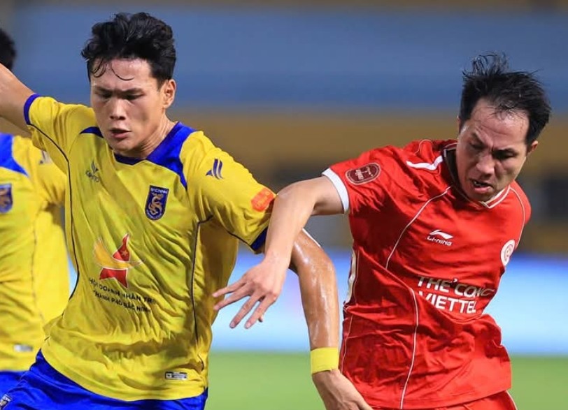 Viettel và Bắc Ninh cầm chân nhau tại Hàng Đẫy. Ảnh: FPT Play.
