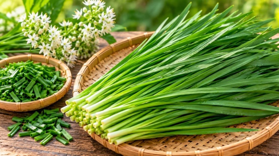 Lá hẹ được nhiều người dùng như một gia vị và còn như một vị thuốc