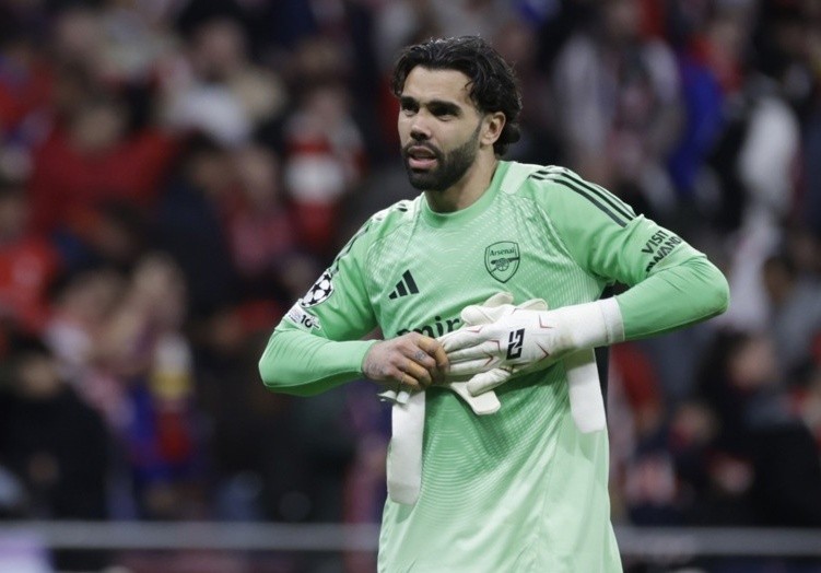 Raya là người gác đền số 1 Arsenal. Ảnh: EPA.
