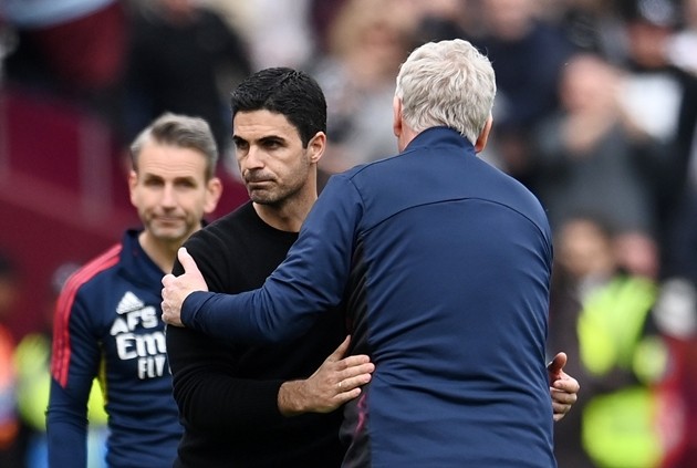 Mikel Arteta dành sự tôn trọng cho David Moyes. Ảnh: EPA/ANDY RAIN