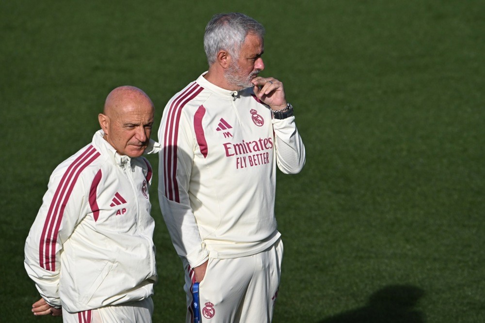 Đội bóng của Mourinho sẵn sàng cho trận Siêu kinh điển. Ảnh: EPA.
