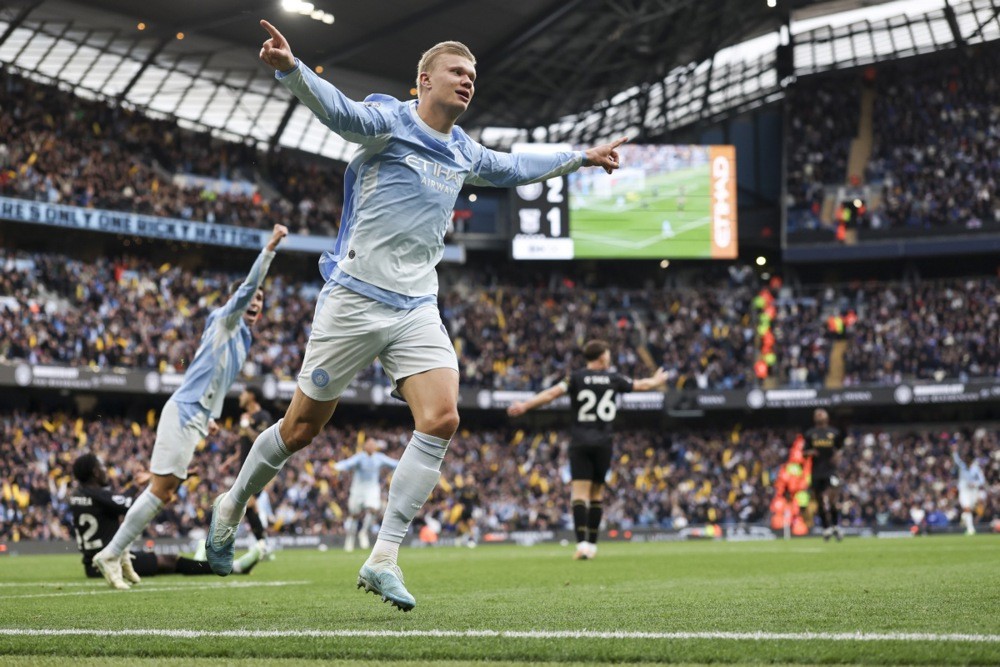 Erling Haaland là nhân tố đáng chú ý của Manchester City. Ảnh: EPA. 