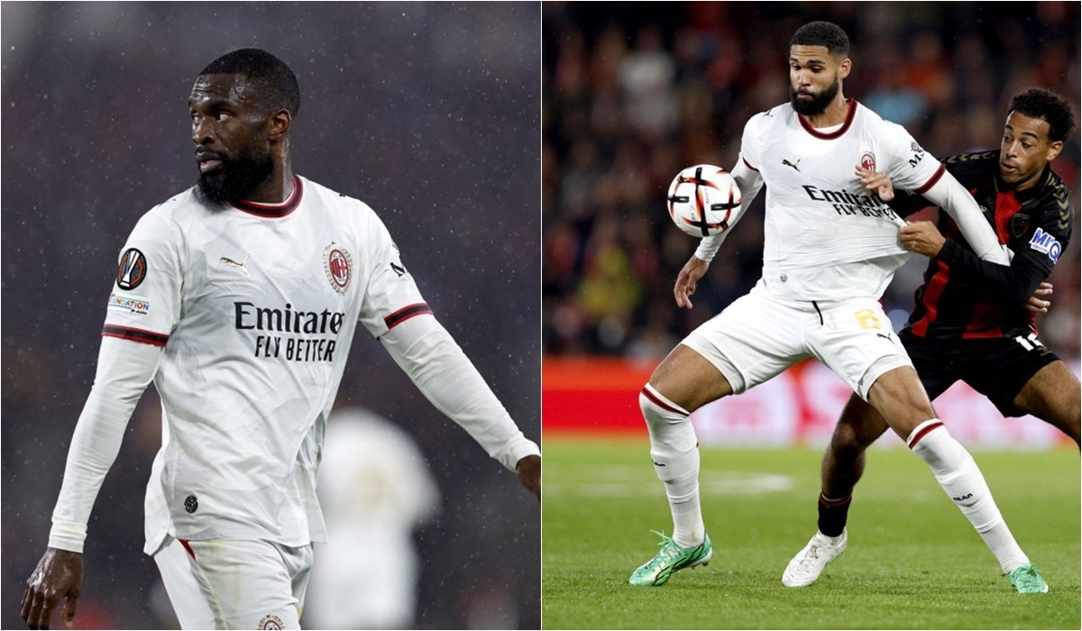 Fikayo Tomori (trái) và Ruben Loftus-Cheek có khả năng sẽ chia tay AC Milan vào tháng Giêng. Ảnh: EPA/David Cliff.