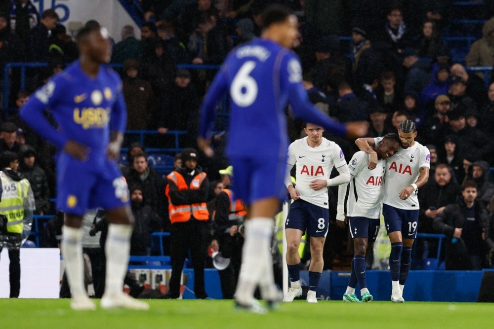 Tottenham giành chiến thắng thuyết phục trước Chelsea. Ảnh: EPA/David Cliff.
