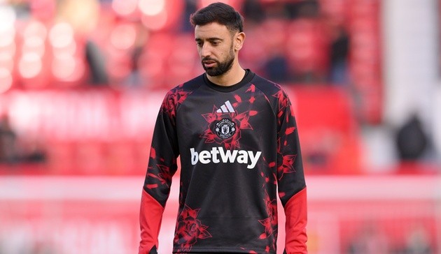 Bruno Fernandes bị gạch tên khỏi trận Bournemouth. (Ảnh: EPA Images)