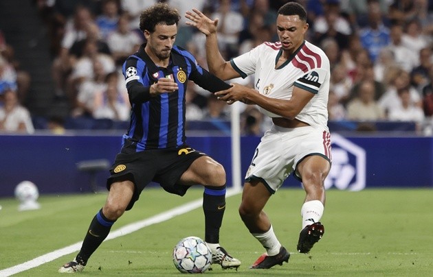 Hậu vệ người Anh mờ nhạt ở Real Madrid. (Ảnh: EPA Images)