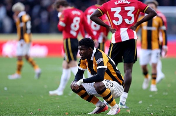 Hull City đã không thể bảo toàn được lợi thế trước Brentford. Ảnh: George Wood/Getty Images.