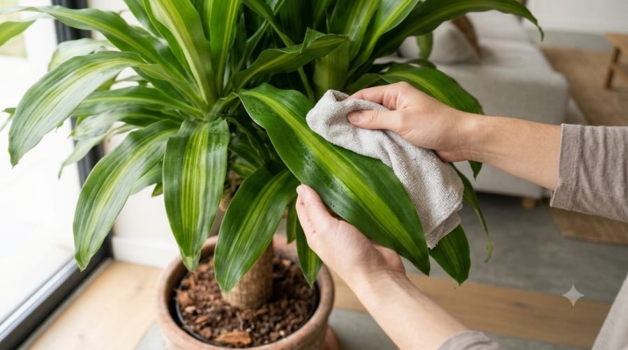 Kiểm tra độ ẩm đất trước khi tưới, vệ sinh lá định kỳ và bảo đảm chậu thoát nước tốt là những bí quyết đơn giản giúp Thiết Mộc Lan luôn khỏe mạnh.
