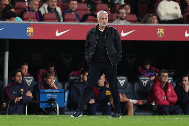 HLV Mourinho chứng tỏ đẳng cấp trước Barca. Ảnh của David Ramirez/Soccrates/Getty Images.