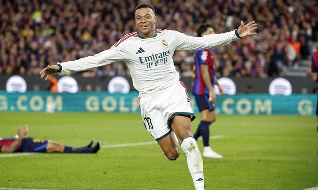 Mbappe đã có 100 bàn cho Real. (Ảnh: EPA ImageS)