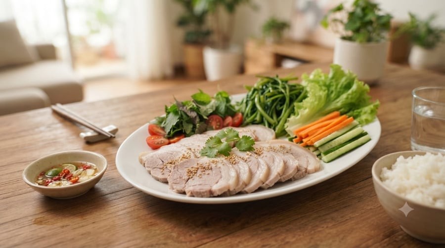 Ưu tiên thịt lợn nạc, chế biến bằng cách luộc, hấp hoặc áp chảo ít dầu để góp phần xây dựng chế độ ăn cân bằng.